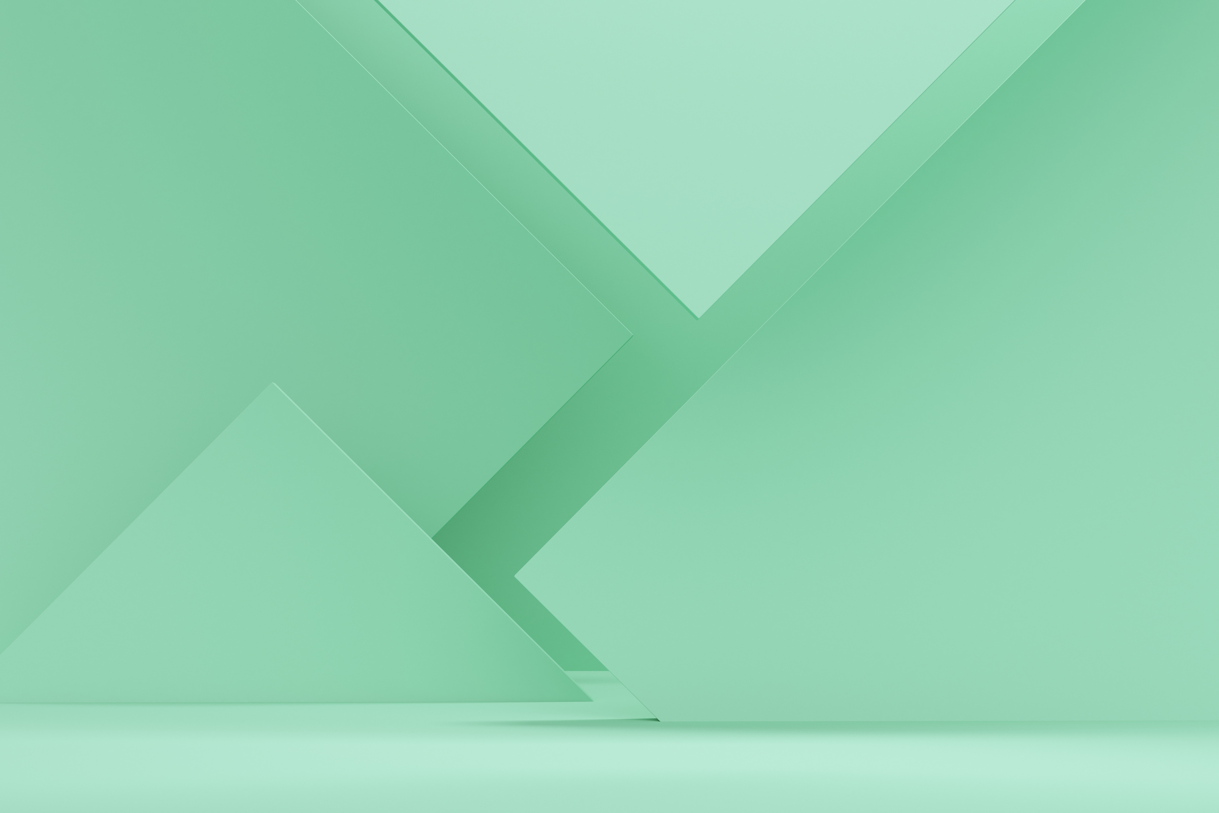 Mint Green Geometric Background